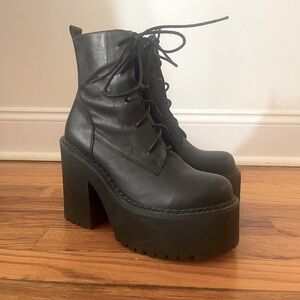 UNIF Platform Chunky Ankle Boots Y2K Women’s Size 10